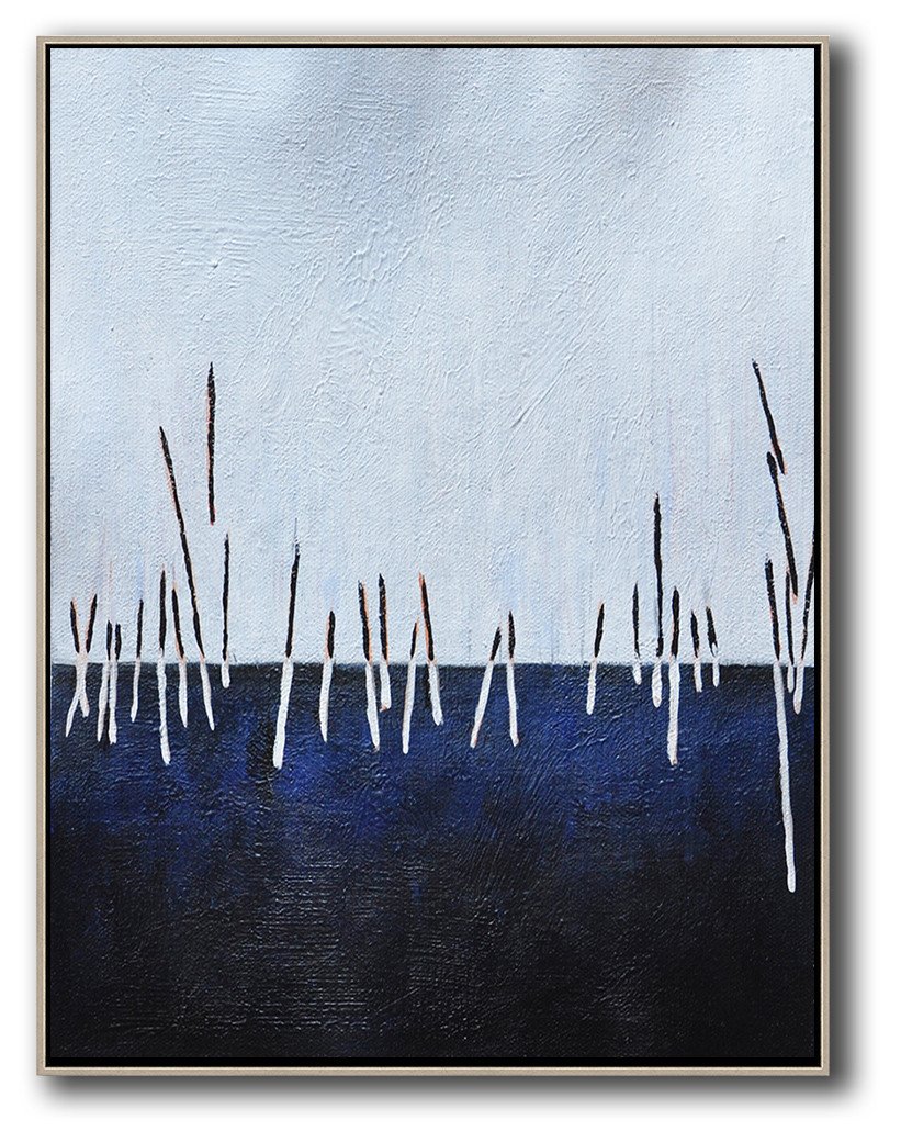 Vertical Abstract Landscape Art #DH17B - Click Image to Close